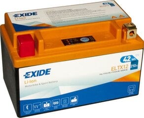 Exide Lithium 12V 42Wh 210A 150x87x93+- kaina ir informacija | Moto akumuliatoriai | pigu.lt