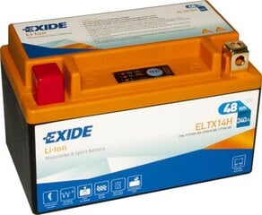 Exide Lithium 12V 48Wh 240A 150x87x93+- kaina ir informacija | Moto akumuliatoriai | pigu.lt