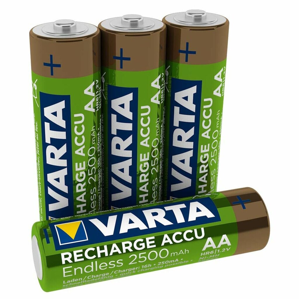 Įkraunamos baterijos Varta Endless AA (4 vnt.)  цена и информация | Elementai | pigu.lt