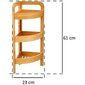 Kampinė lentyna 5five, ruda цена и информация | Vonios spintelės | pigu.lt