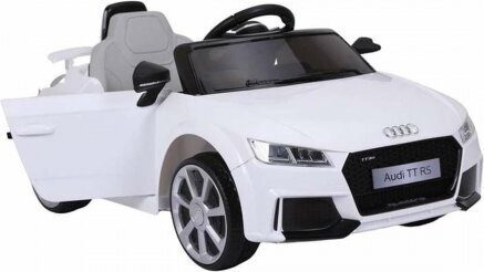 Vienvietis vaikiškas elektromobilis Audi Rs 5, baltas kaina ir informacija | Elektromobiliai vaikams | pigu.lt