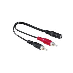 Hama Audio Jack - 2 RCA 00116011 kaina ir informacija | Laidai telefonams | pigu.lt