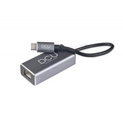 Адаптер USB C на сеть RJ45 DCU 391167, серый цена и информация | Кабели и провода | pigu.lt