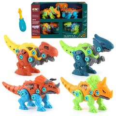 Dinozaurų rinkinys, 4 vnt. kaina ir informacija | Žaislai berniukams | pigu.lt