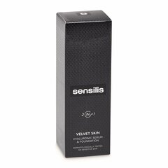Жидкая основа для макияжа Sensilis Velvet Skin 02-Noix Сыворотка (30 ml) цена и информация | Пудры, базы под макияж | pigu.lt