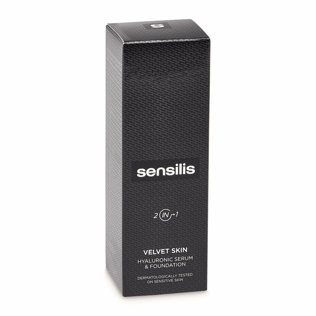 Skystas makiažo pagrindas Sensilis Velvet Skin 02-Noix Serumas 30 ml цена и информация | Makiažo pagrindai, pudros | pigu.lt
