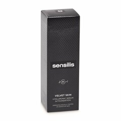 Жидкая основа для макияжа Sensilis Velvet Skin 04-Noisette Сыворотка (30 ml) цена и информация | Пудры, базы под макияж | pigu.lt