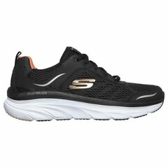 Vyriški sportbačiai Skechers Relaxed Fit D'Lux Walker, juodi kaina ir informacija | Kedai vyrams | pigu.lt