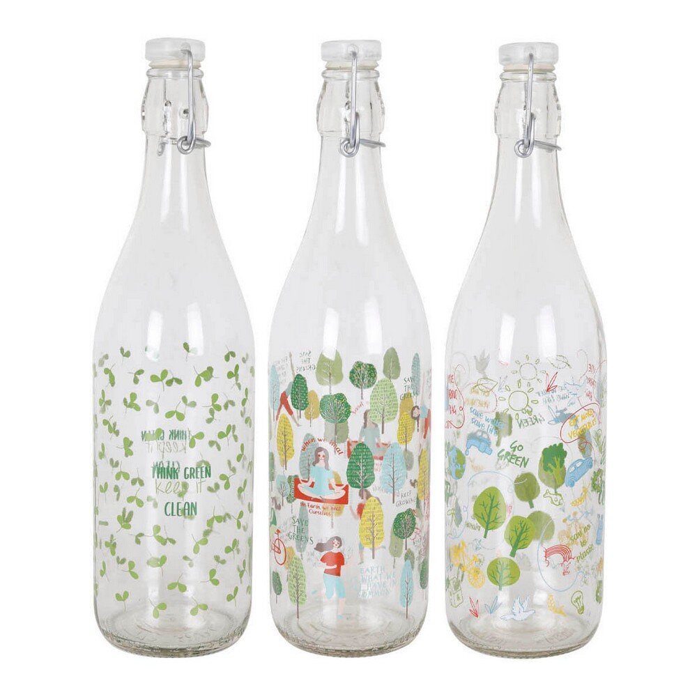 Lella stiklinis butelis, 1L kaina ir informacija | Taurės, puodeliai, ąsočiai | pigu.lt