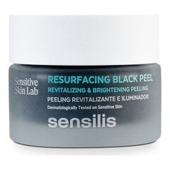 Отшелушивающее средство для лица Sensilis Resurfacing Black Peel (50 g) цена и информация | Средства для очищения лица | pigu.lt