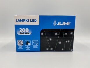200 LED Lauko girlianda, šaltai balta цена и информация | Гирлянды | pigu.lt