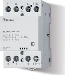 Finderis 3Z+1R modulinis 63A,22.64.0.230.4710, Finderis, F22-64-0-230-4710. цена и информация | Выключатели, розетки | pigu.lt
