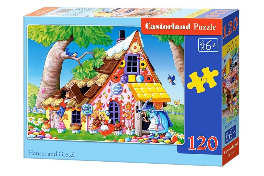 Dėlionė Castorland Hansel and Gretel, 120 dalių kaina ir informacija | Dėlionės (puzzle) | pigu.lt