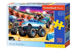 Dėlionė Castorland Monster Truck Show, 70 dalių kaina ir informacija | Dėlionės (puzzle) | pigu.lt
