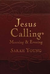 Jesus Calling Morning and Evening, Brown Leathersoft Hardcover, with Scripture References: Brown leathersoft hardcover, with Scripture references цена и информация | Духовная литература | pigu.lt
