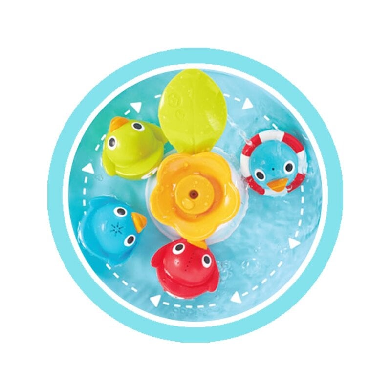 Vonios žaislų rinkinys - Ančiukų fontanas цена и информация | Žaislai kūdikiams | pigu.lt