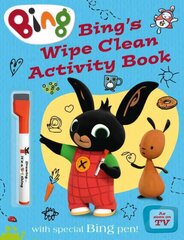 Bing's Wipe Clean Activity Book, Bing's Wipe Clean Activity Book цена и информация | Книги для самых маленьких | pigu.lt