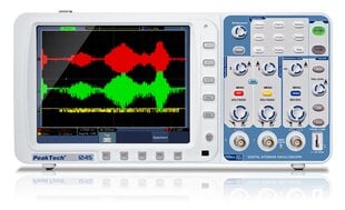 PeakTech® P 1245 1000 MHz/2CH, 1 GS/s, Skaitmeninės saugyklos osciloskopas kaina ir informacija | Mechaniniai įrankiai | pigu.lt