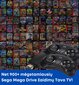 Retro žaidimų konsolė 16bit - su 900 Sega žaidimų ir Sega stiliaus pulteliais kaina ir informacija | Žaidimų konsolės | pigu.lt