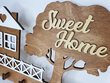 Medinis raktų laikiklis Sweet home цена и информация | Interjero detalės | pigu.lt