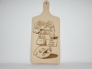 Деревянная кухонная доска с гравировкой «ОВОЩИ» цена и информация | Разделочная доска | pigu.lt