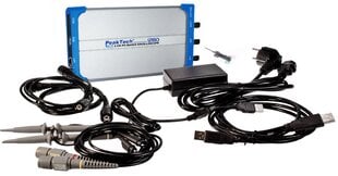 PeakTech® P 1280 60 MHz /2 CH, 500 MS/s PC osciloskopas su USB&LAN kaina ir informacija | Mechaniniai įrankiai | pigu.lt