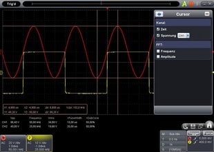 PeakTech® P 1285 100 MHz /2 CH, 1 GS/s PC osciloskopas su USB&LAN kaina ir informacija | Mechaniniai įrankiai | pigu.lt