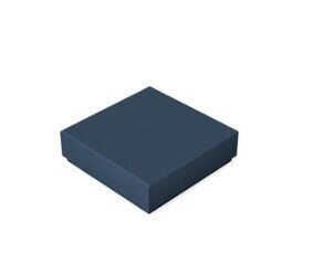 Mėlyna dėžutė su dangteliu S dydis. Juodas vidus kaina ir informacija | Dovanų pakavimo priemonės | pigu.lt