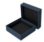 Mėlyna dėžutė su dangteliu S dydis. Juodas vidus kaina ir informacija | Dovanų pakavimo priemonės | pigu.lt