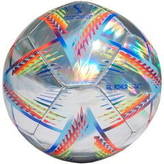 Futbolo kamuolys Adidas Al Rihla Training Hologram Foil 2022 H5779A kaina ir informacija | Futbolo kamuoliai | pigu.lt