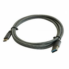 Кабель USB A — USB C 3GO C134, чёрный, 1.2 м цена и информация | Кабели и провода | pigu.lt