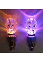 LED šviečiantys ventiliai "Kaukolės" kaina ir informacija | Žibintai ir atšvaitai dviračiams | pigu.lt