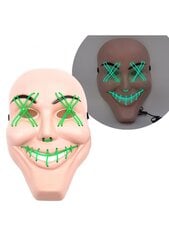 Светодиодная светящаяся маска для лица цена и информация | Карнавальные костюмы | pigu.lt
