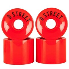 Riedlentės ratai Dstreet ‎DST-SKW-0001 59 mm Raudona kaina ir informacija | Riedlentės | pigu.lt