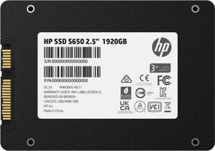 Жесткий диск HP 345N1AA 1920ГБ SSD 2.5" цена и информация | Внутренние жёсткие диски (HDD, SSD, Hybrid) | pigu.lt
