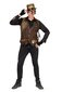 Steampunk liemenė, ruda kaina ir informacija | Karnavaliniai kostiumai | pigu.lt