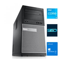 Dell 7020 MT i3-4130 8GB 480GB SSD Windows 10 Professional kaina ir informacija | Stacionarūs kompiuteriai | pigu.lt