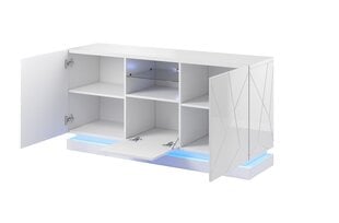 TV staliukas Cama Meble QIU 2D1K, 150x41,5x75 cm, baltas цена и информация | Комоды | pigu.lt