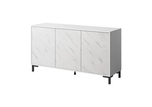 Komoda Cama Meble Marmo 3D, 150x45x80,5 cm, balta цена и информация | Комоды | pigu.lt