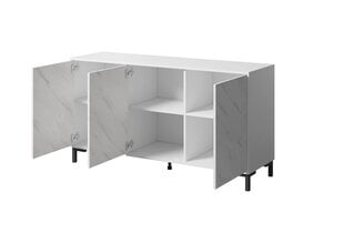 Komoda Cama Meble Marmo 3D, 150x45x80,5 cm, balta цена и информация | Комоды | pigu.lt