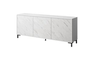 Komoda Cama Meble Marmo 3D, 200x45x80,5 cm, balta kaina ir informacija | Komodos | pigu.lt