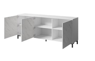 Komoda Cama Meble Marmo 3D, 200x45x80,5 cm, balta цена и информация | Комоды | pigu.lt