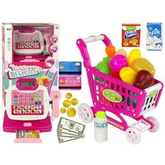 Parduotuvės rinkinys Lean Toys, rožinis kaina ir informacija | Žaislai mergaitėms | pigu.lt