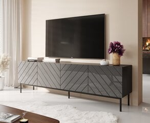 TV staliukas Cama Meble Abeto, 200x42x60 cm, pilkas цена и информация | Тумбы под телевизор | pigu.lt