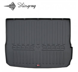 Guminis bagažinės kilimėlis AUDI A6 C6 2004-2011 (universal, without niches) black /6030031 цена и информация | Модельные коврики в багажник | pigu.lt