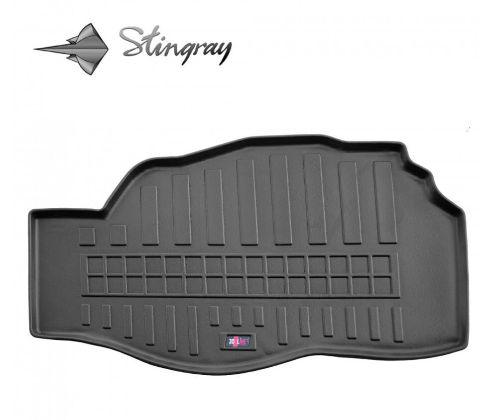 Guminis bagažinės kilimėlis FORD Mondeo V 2014-&gt;, (sedan/hybrid) black /6007011 kaina ir informacija | Modeliniai bagažinių kilimėliai | pigu.lt