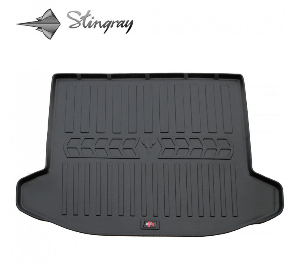 Guminis bagažinės kilimėlis KIA Sportage NQ5 2021-&gt; black /6010031 цена и информация | Modeliniai bagažinių kilimėliai | pigu.lt
