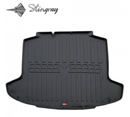 Guminis bagažinės kilimėlis SKODA Rapid 2012-2019 (liftback) black /6020111 kaina ir informacija | Modeliniai bagažinių kilimėliai | pigu.lt