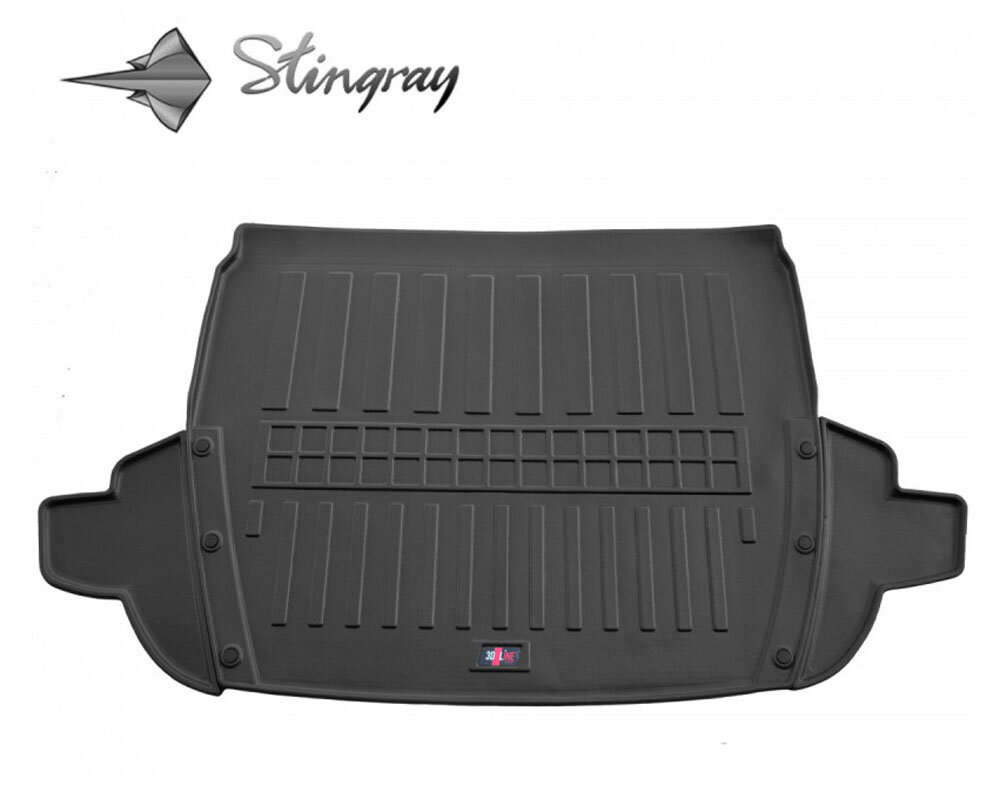 Guminis bagažinės kilimėlis SUBARU Forester SJ 2012-2018, black /6029011 kaina ir informacija | Modeliniai bagažinių kilimėliai | pigu.lt