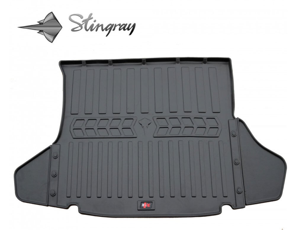 Guminis bagažinės kilimėlis TOYOTA Prius ZHW30 2009-2015 black /6022061 цена и информация | Modeliniai bagažinių kilimėliai | pigu.lt